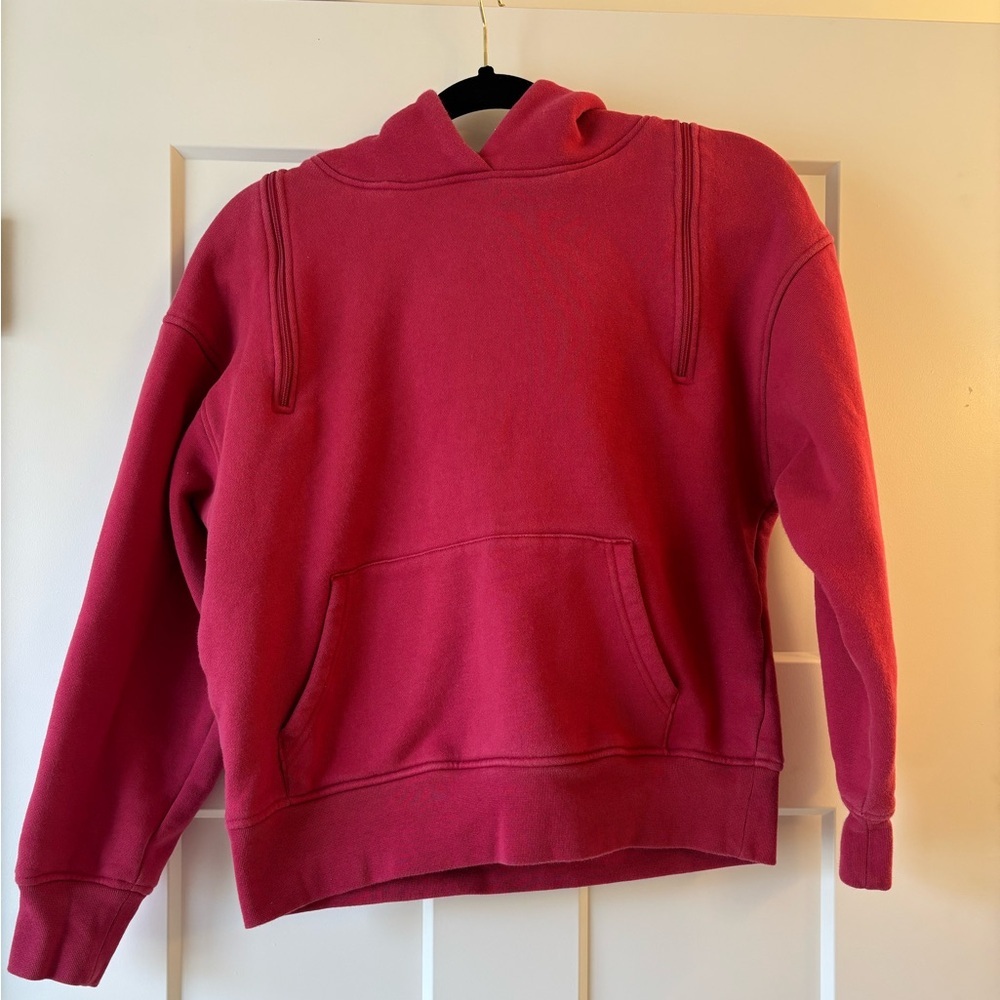 SAVVI Hot Pink Challan Open Back Hoodie Women’s XS Workout Active - Picture 3 of 10